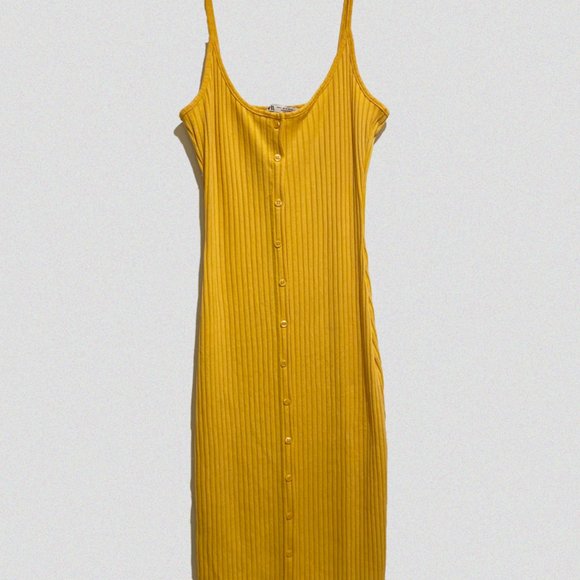 Zara Yellow Maxi Dress - Picture 1 of 2